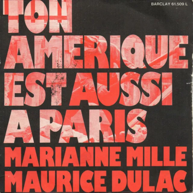 Ton America Est También A París Marianne Mille Maurice Dulac Bon Condición