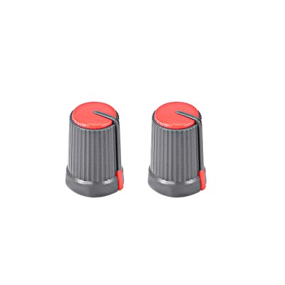Red 25 x 15.5mm controllo rotante in alluminio 6mm DIAM Manopola Potenziometro Cap 