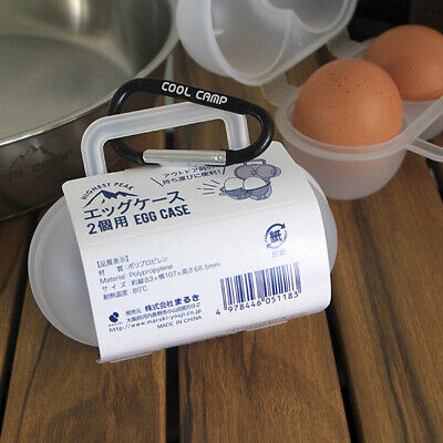 Caja de almacenamiento de huevos al aire libre 2 rejillas soporte portátil para huevos para acampar huevos picnic BYB