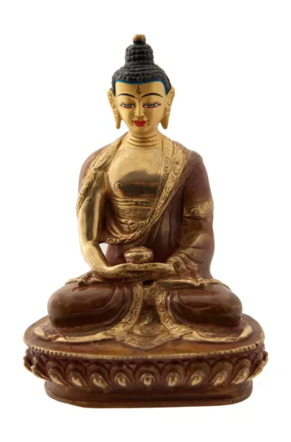 Statue Buddhist - Buddha - Tibetan Amitabha Copper Nepal AFR9-4896