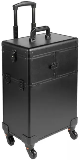 Black Professional Make-up Trolley Case