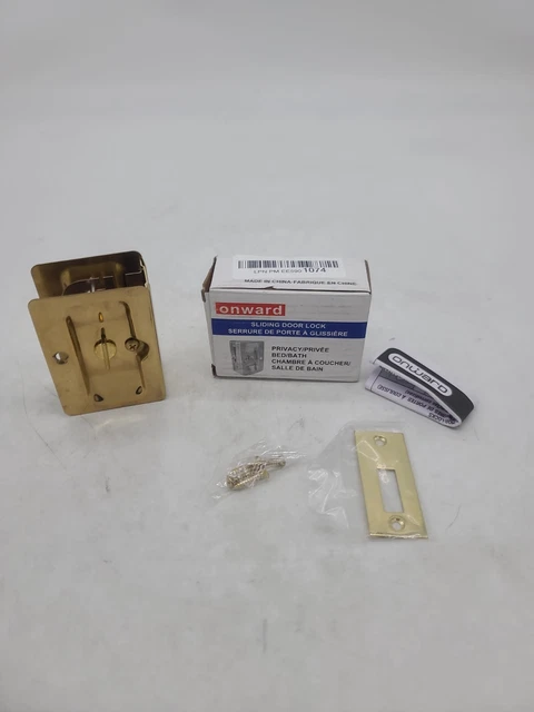 Richelieu Hardware 1701BPSBC Puerta de Bolsillo Adelante con Bloqueo de Privacidad, 3-7/32 i