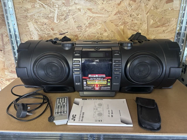 JVC RV-NB100B BOOMBLASTER, DAB+, Bluetooth, CD, USB Tested Complete ...