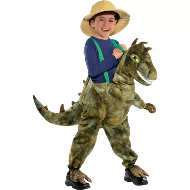Childs Ride On Light Up Dinosaur Costume Book Week Day Boys Girls Fancy Dress