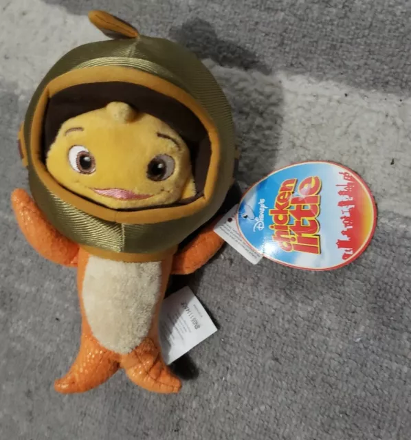 Disney Store 8" Chicken Little Fish Out Of Water Beanbag Plush Stuffed Animal
