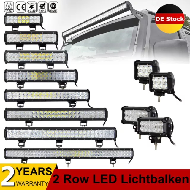 3 Rows LED Lightbar 4-45 Zoll 20 Lichtbalken Arbeitsscheinwerfer
