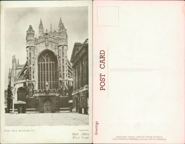 Bath Abbey West Front West Advertising British Publishing Co