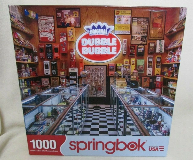 SPRINGBOK &DUBBLE BUBBLE& Gum/Gumball Machines Candy Store1000 Piece Puzzle used 7.99 PicClick