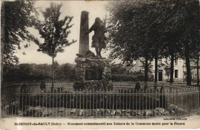 CPA AK Saint Benoit du Sault Monument commemoratif FRANCE (1170627)