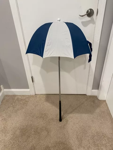 Drizzle Stik Golf Bag Umbrella - Navy Blue & White - GREAT CONDITION