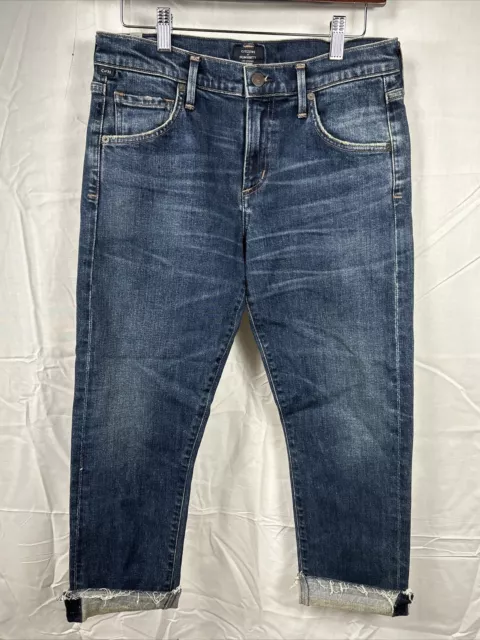 New Citizens Of Humanity Emerson Crop Slim Fit Boyfriend Jeans Sz 27