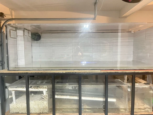 900 GALLON 10x4x3 Acrylic Aquarium tank 500 sump with 5000 gallon return pump