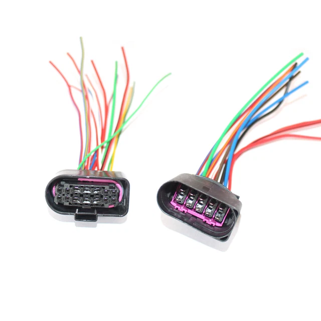 Car Styling 2PCS Xenon Headlight 10 To 14 Pin Wiring Harness