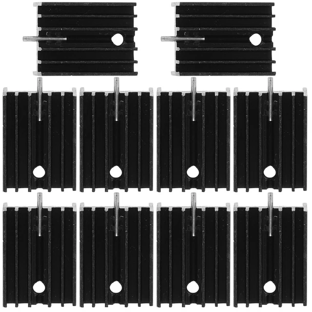 10 Pcs Kühlkörper-Set Aluminium Große Modulkühlerlamelle Spannungsregler