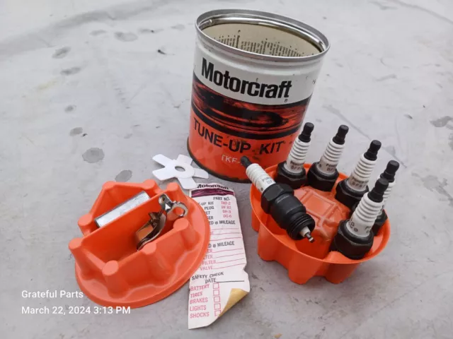 Motorcraft Tune Up Kit TKF-2  1960s Early 1970s Ford 6 Cylinder Opened