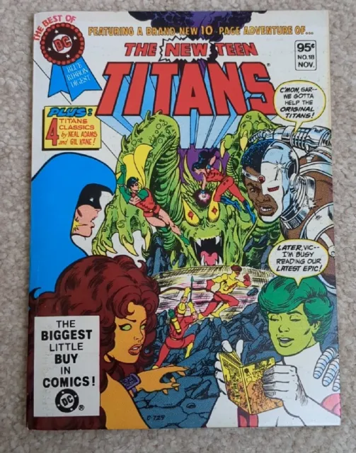 Best of DC Blue Ribbon Digest vol 3 No 18 New Teen Titans 1981 Cents Pocket Book