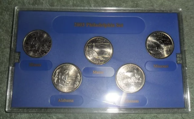 JB RFM 75728 State Quarter Collection 2003 Philadelphia Edition with COA