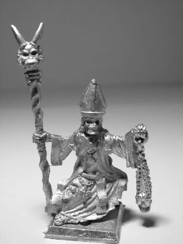 RAL PARTHA Fantasy SKELETON MAGE - BISHOP OF DOOM D&D Pathfinder 02-191B R
