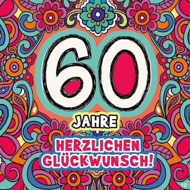GLÜCKWUNSCHKARTE ZUM 60. Geburtstag mit Musik Depesche 010 EUR 7,95