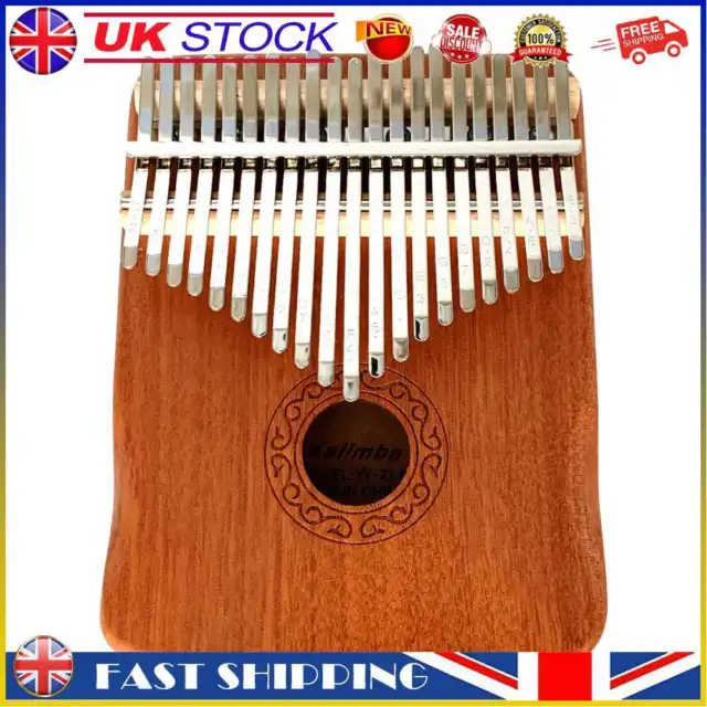 Wooden Kalimba 21 Key Finger Thumb Piano Mbira Acacia Musical Instrument Gift #g