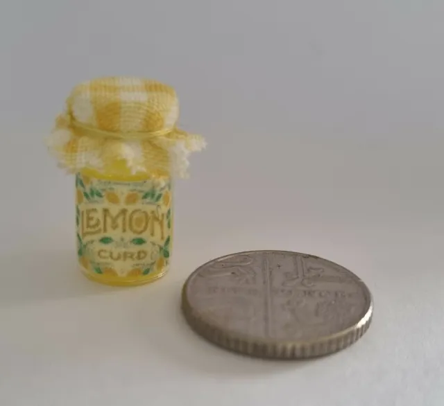 1/12th Dolls house - miniature jar of lemon curd