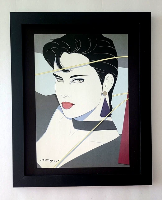 Patrick Nagel + Beautiful + Signed Print + Framed Patrick Nagel + Beautiful + Signed Print + Framed
