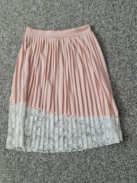 River Island Girls Skirt With Lace Age 7-8