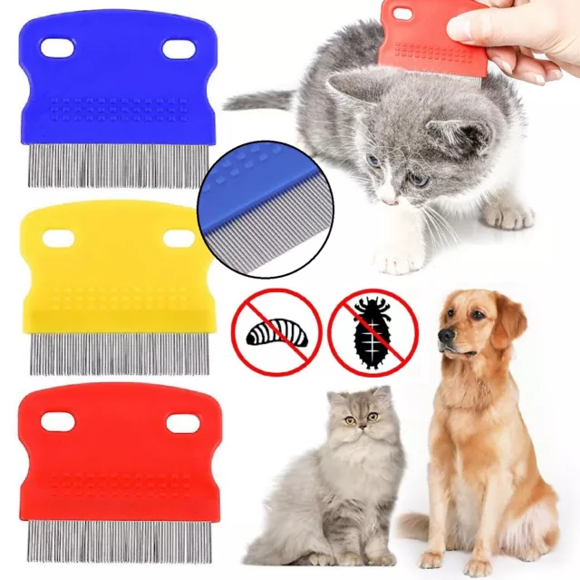 Pet Hair Removal Brush Head Lice Comb Kids Pet Nit Flea comb Dog Grooming Comb