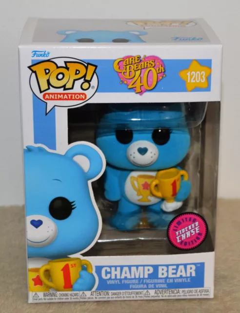 BISOUNOURS 40TH Funko pop CHAMP BEAR 1203 Flocked Chase Edition