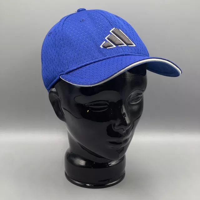 Adidas Baseball Cap Men's Blue Hat Black Climalite Distressed Adjustable