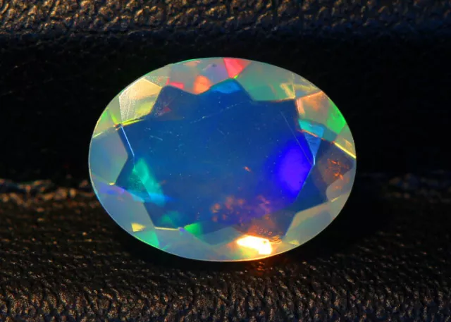 1.55 Cts_Wonderfull Multi Color 3D Flash_100 % Natural Solid Welo Opal_Ethiopia 3