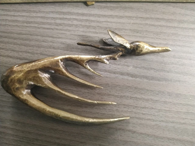 Médiéval Bronze Peigne en bronze de l'Europe du Nord