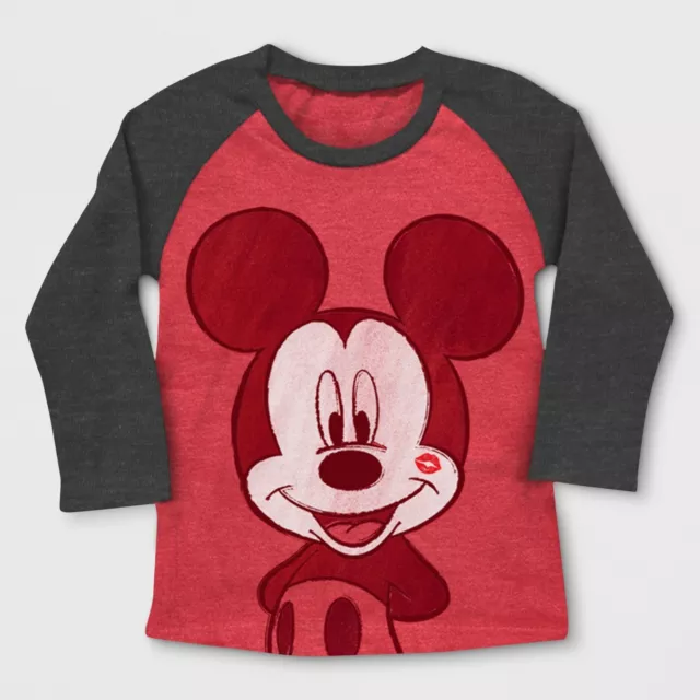 NWT DISNEY Mickey Mouse T-Shirt Toddler Boy Mommy Kiss Heart Tattoo on Back 18M