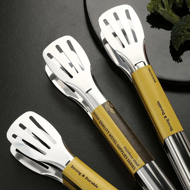 Multi Purpose Metal Kitchen Tongs Food Serving Grill HOT 14" 12" 9" 7" R7T2