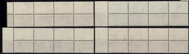 1953 Republic Italian Packs IN Granting 4 V Fil. Wheel Quartina MNH MF104 2