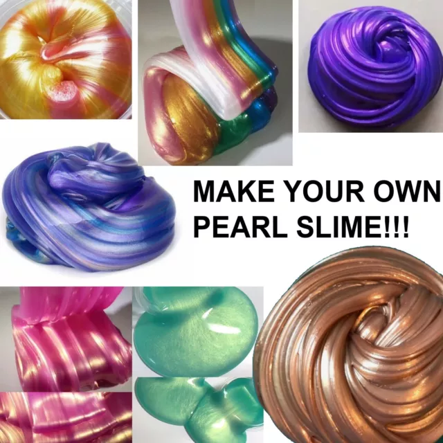Schleimfluffy Floam Glitzer Metallic Pigmentpulver Uk 75 Farben Machen Sie Sich Selbst!!