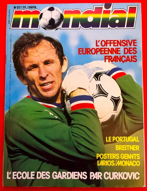 FOOTBALL MONDIAL n°37 de 1979 ASSE - PSV 6-0 L'EXPLOIT REP + POSTER LARIOS NEUF