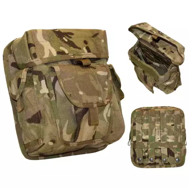 British Army Molle Commanders Admin Pouch MTP Military Utility Webbing Pouch