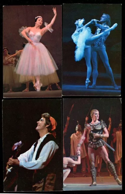 1976, Bolshoi Theatre, Ballet & Opera Masters, Set Of 17 Nice Russian Postcards