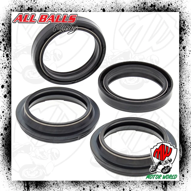 Kit Joints D’Huile De Fourche Avant + Anti-Poussière – Compatible Yamaha YZF-R1, R6, MT-09, Honda VT750, Kawasaki & Plus – Caoutchouc Renforcé