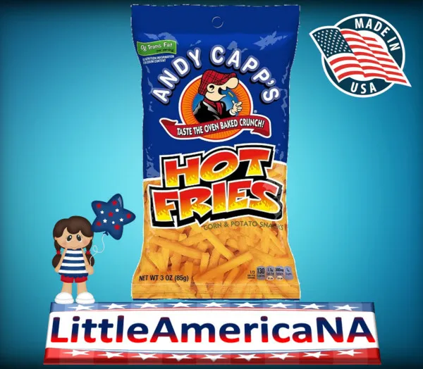 ANDY CAPP'S HOT Fries America Patatine Piccanti Snack Americani