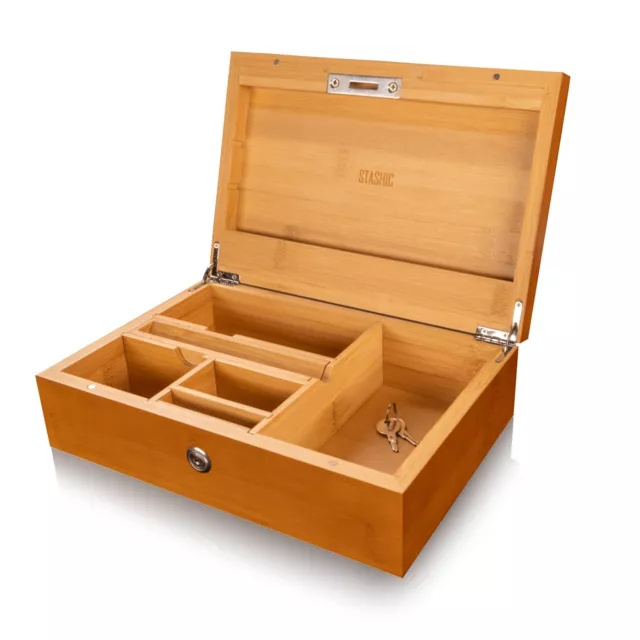 STASHIC Stash Box - Bamboo - Rolling Box - Discreet Storage - SH*