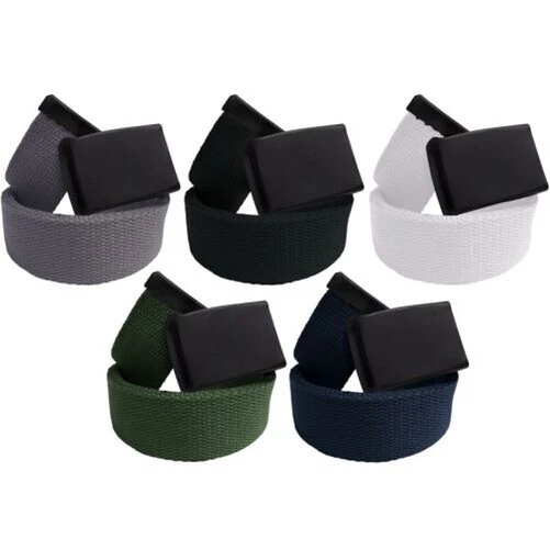 Ceinture Unisexe Designer Style Militaire - Marque Kruze, Toile, Boucle Réglable, Plusieurs Couleurs - Neuve Avec étiquettes
