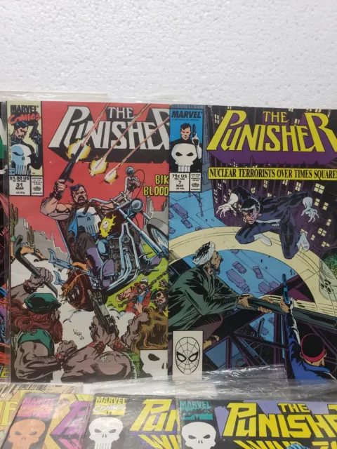 The Punisher & Punisher War Zone Lot Of 10 Hi Grade Copper Age 2