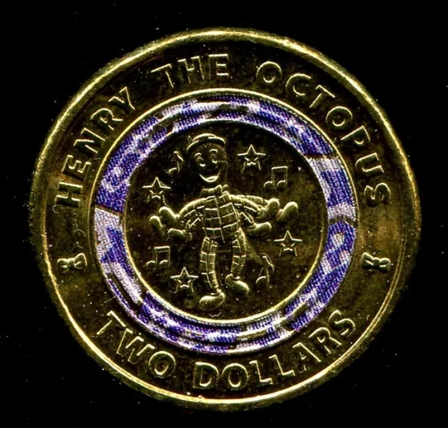 AUSTRALIA 2021 2 two dollars 30 years Wiggles HENRY the OCTOPUS circulated coin EUR 2,87