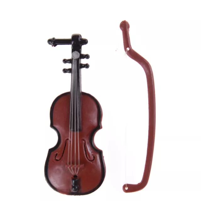 1:12 Dollhouse Miniature Violin Musical Instruments Collection DIY Decor Gif SN❤