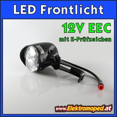 Pièce de rechange pour phares e-scooter version LED CEE 12V avec homologation E