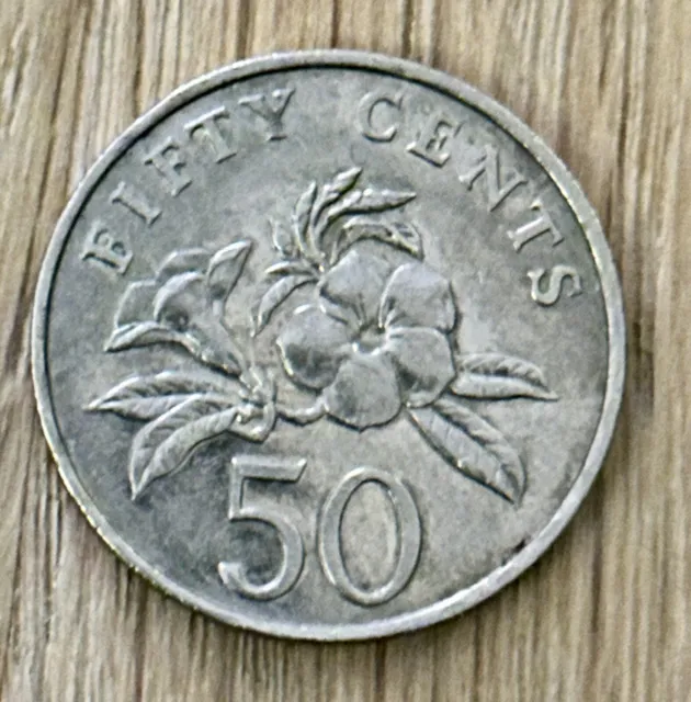 50 Fifty Cents Asien Singapore Singapur 1995 Coin Münze