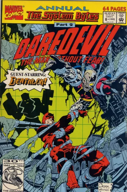 1992 Daredevil Annual #8 ( The System Bytes: Deathlok )  Marvel Comics Vf