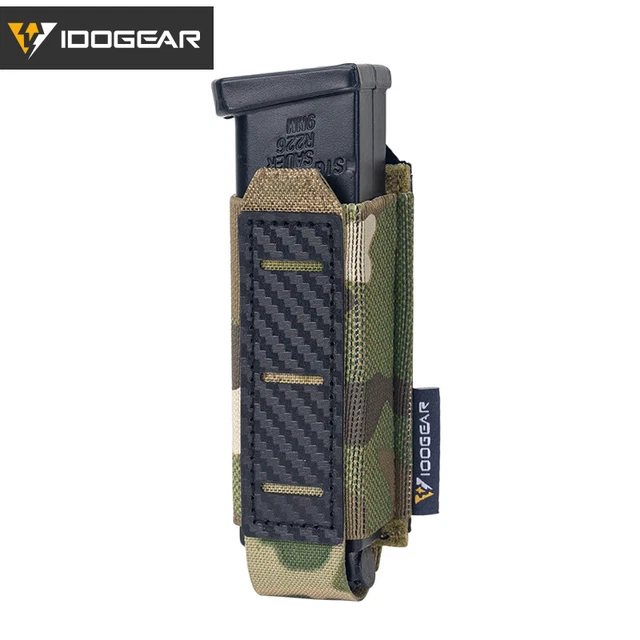 IDOGEAR Tactical Mag Poch 9 mm Single Mag Carbone Porche MOLLE Pochette Hunting